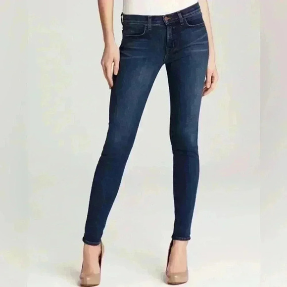 J Brand Skinny Jeans Low Rise in Bluebell Wash Size 25 - Picture 1 of 12